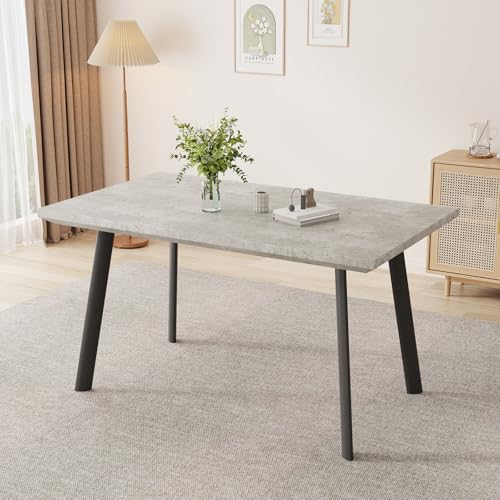 ZckyCine 46.5" Modern Grey Dining Table Set for Small Spaces