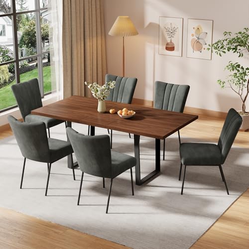 ZckyCine 63"-79" Retractable Modern Dining and Chair Combination